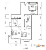 东方锦城3室1厅2卫123.3㎡户型图