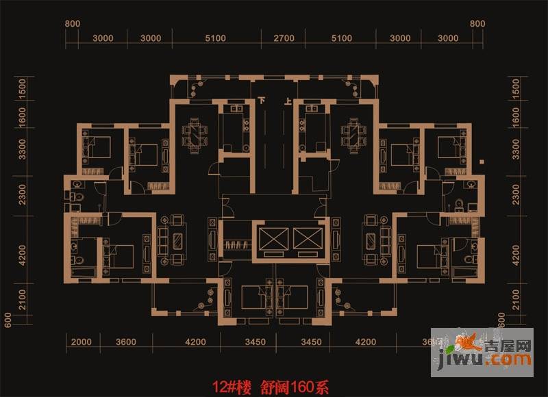 保亿风景御园4室2厅2卫200㎡户型图