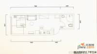 TIGER国际公寓1室1厅1卫35㎡户型图