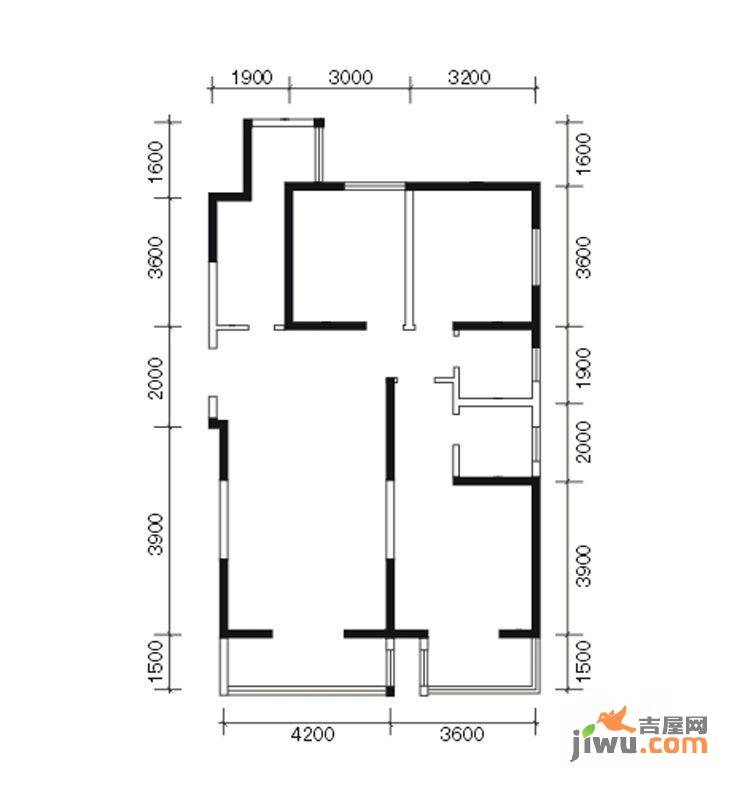 太和公园人家3室2厅2卫133.4㎡户型图