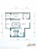 好民居滨江新城1室1厅1卫45.1㎡户型图
