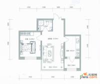 好民居滨江新城1室1厅1卫36.8㎡户型图