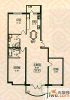 福宏名城3室1厅2卫107.4㎡户型图