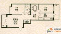 福宏名城2室2厅1卫69.3㎡户型图