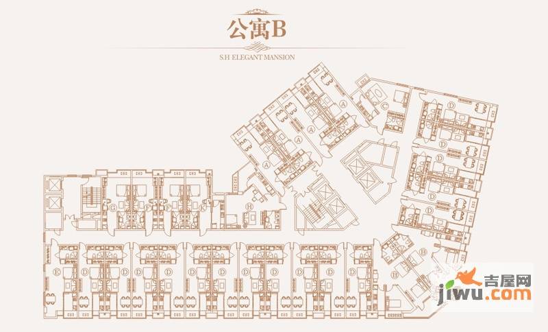 正弘蓝堡湾1室1厅1卫户型图