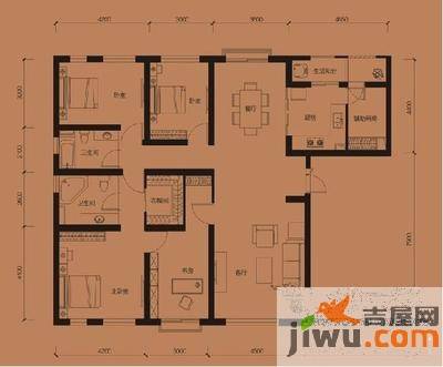 正弘蓝堡湾4室2厅2卫200㎡户型图