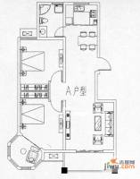 田园新城2室2厅1卫107㎡户型图