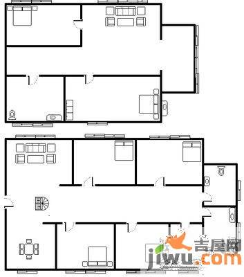 建业壹号城邦4室2厅2卫160㎡户型图