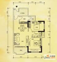 利海托斯卡纳2室2厅1卫84㎡户型图