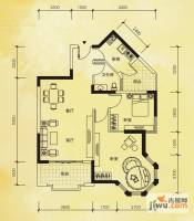 利海托斯卡纳2室2厅1卫91㎡户型图