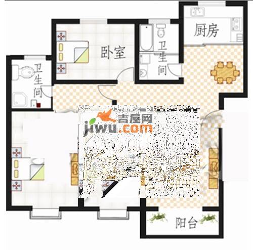 新核心睿智楠园3室2厅2卫139.3㎡户型图