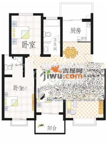 新核心睿智楠园3室2厅2卫110㎡户型图