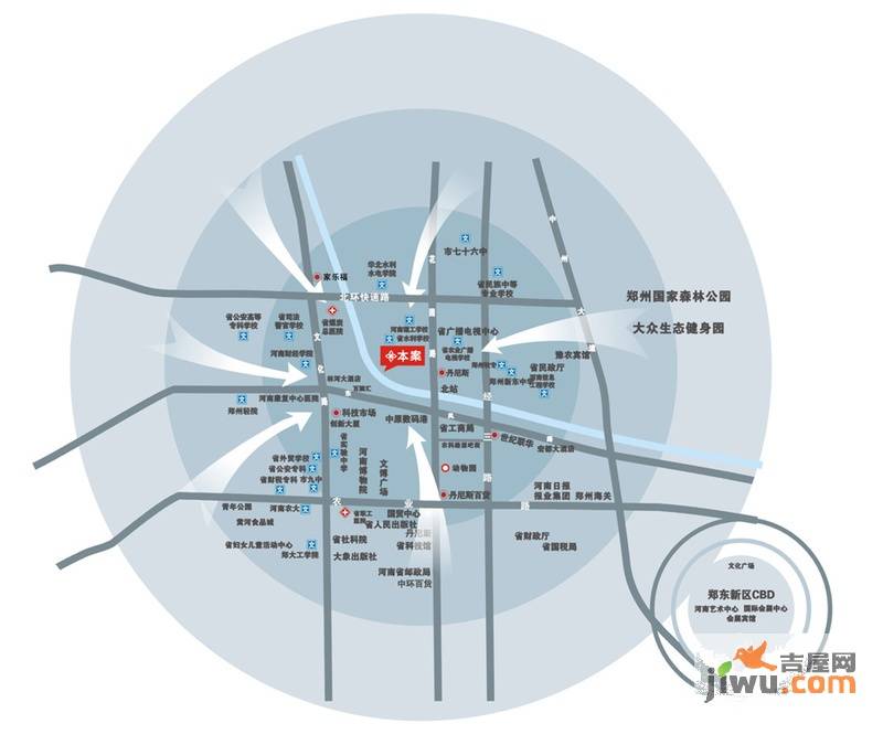 圣菲城四期银堤漫步位置交通图图片