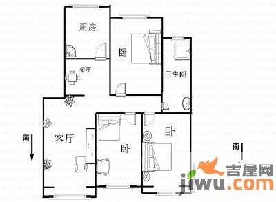 帝湖花园西王府5室2厅3卫280㎡户型图