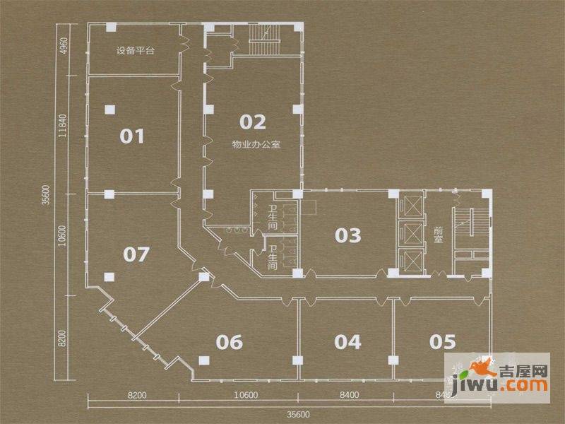 东方陆港普通住宅1000㎡户型图