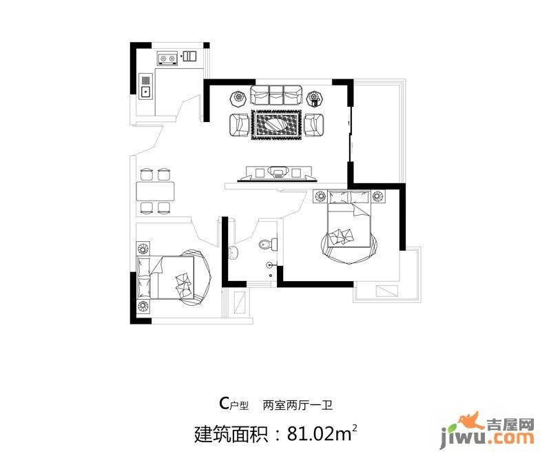 麦森公馆0室0厅1卫户型图