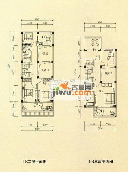 阳光丹宁顿小镇4室3厅4卫276㎡户型图