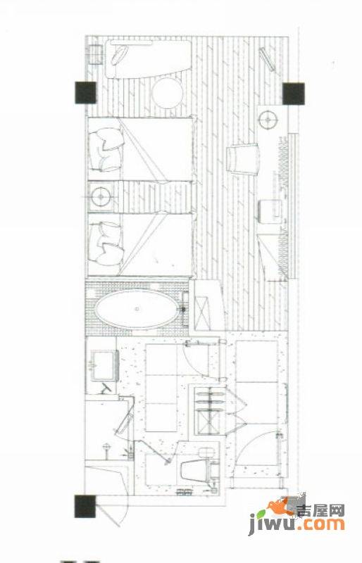 碧水云间普通住宅54㎡户型图