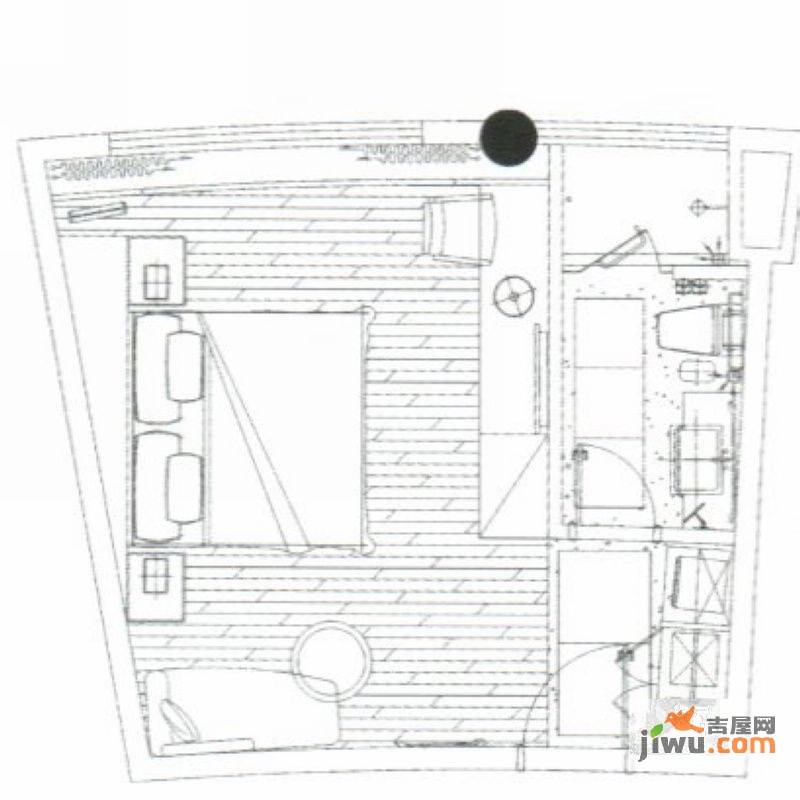 碧水云间普通住宅40.7㎡户型图