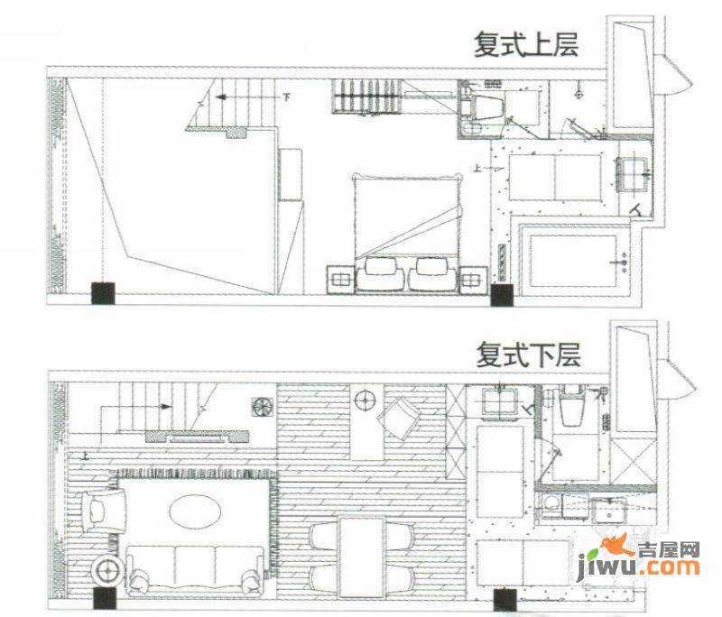 碧水云间普通住宅59.7㎡户型图