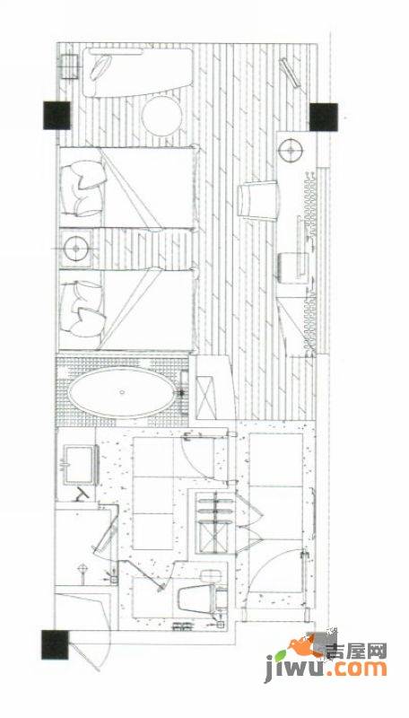 碧水云间普通住宅54㎡户型图