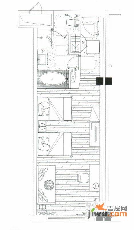 碧水云间普通住宅66.4㎡户型图