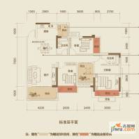 红日江山3室2厅2卫111㎡户型图