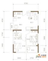 天成一品2室2厅1卫65.7㎡户型图