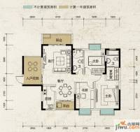 润华·尚城街区3室2厅2卫116㎡户型图