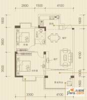 振宁现代鲁班2室2厅1卫79.2㎡户型图