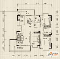 振宁现代鲁班3室2厅2卫123.5㎡户型图