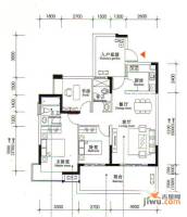 裕丰英伦3室2厅2卫101㎡户型图