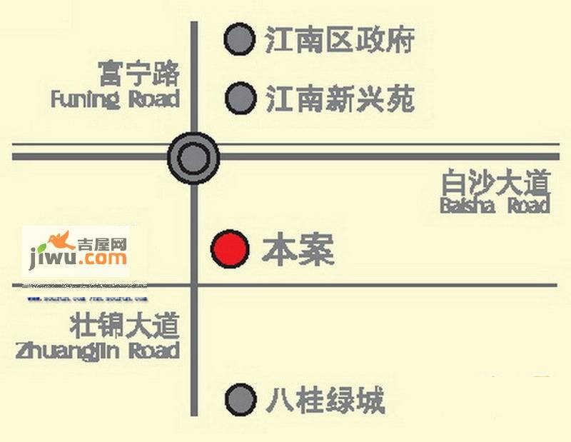 八桂绿城位置交通图图片