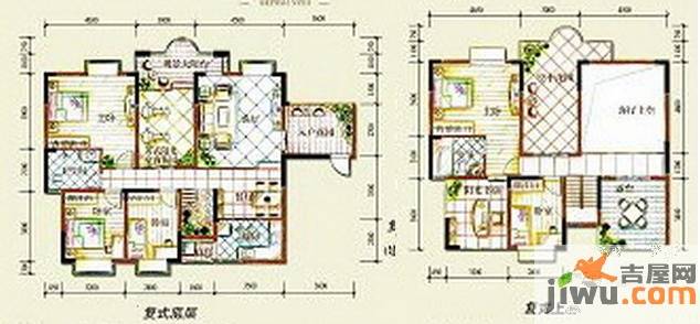 英伦185室2厅2卫252.5㎡户型图