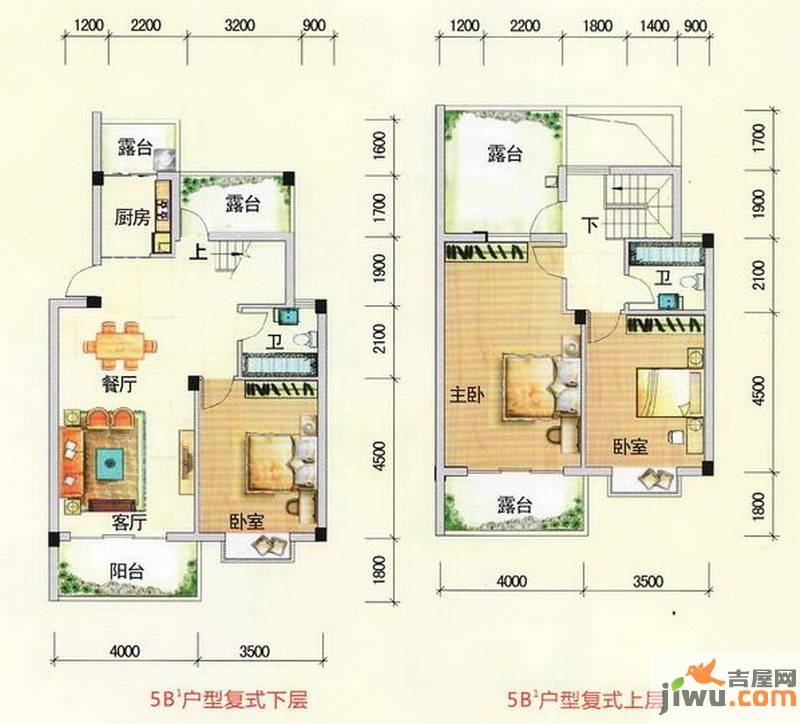 南宁奥园3室2厅2卫137.4㎡户型图