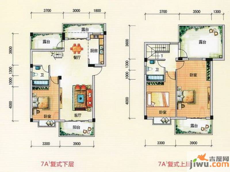 南宁奥园3室2厅2卫139.7㎡户型图