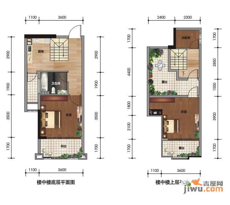 盛天果岭3室1厅1卫78.4㎡户型图