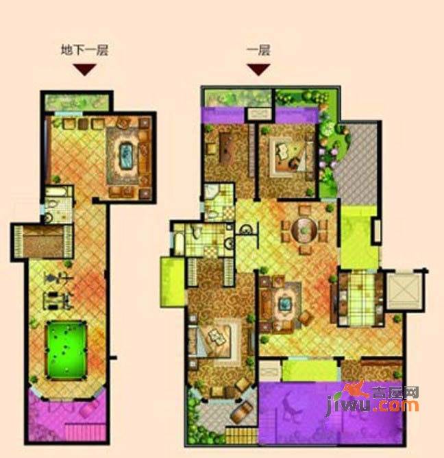 荣盛馨河郦舍5室3厅3卫246.6㎡户型图