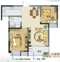 花溪兰庭2室2厅1卫76.3㎡户型图