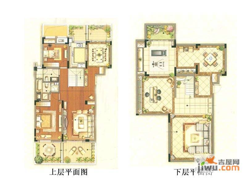 嘉宏七棠2室2厅2卫123.5㎡户型图