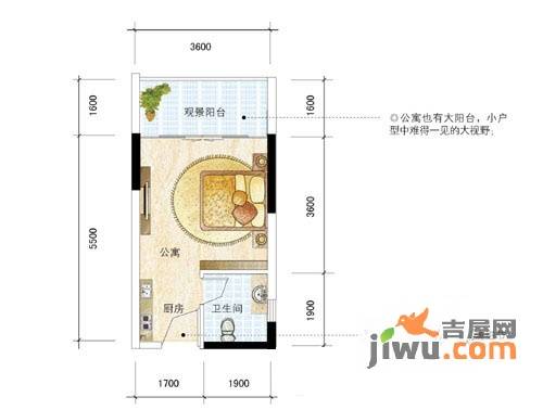 沃德梦想2室2厅2卫95㎡户型图