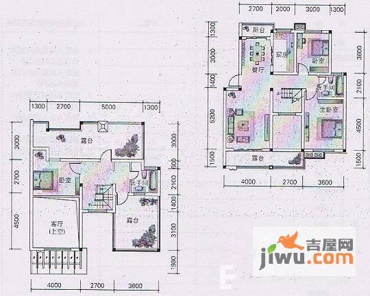 北城华府3室3厅2卫123㎡户型图