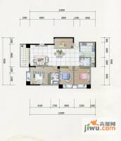 江岸丽苑4室2厅2卫134.2㎡户型图