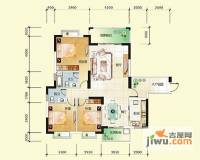 北大阳光3室2厅2卫127.8㎡户型图