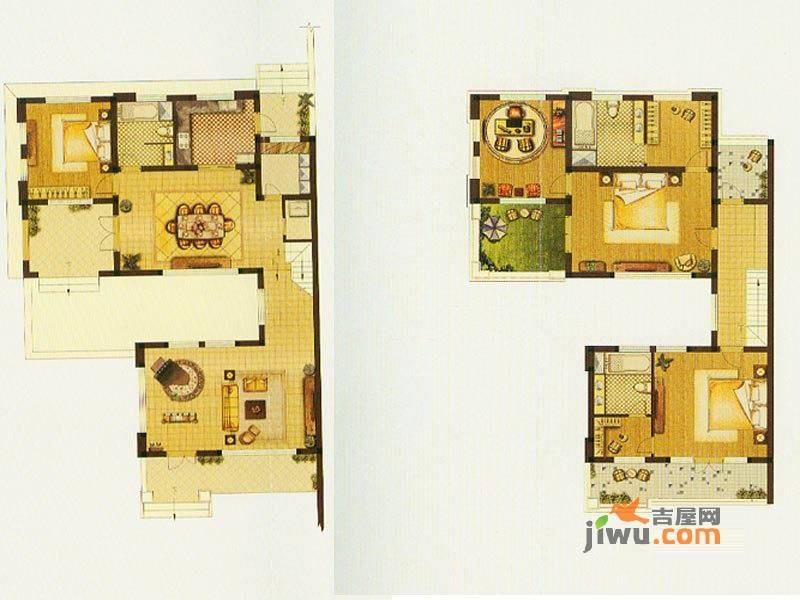 恒盛泰晤士印象4室2厅3卫238㎡户型图