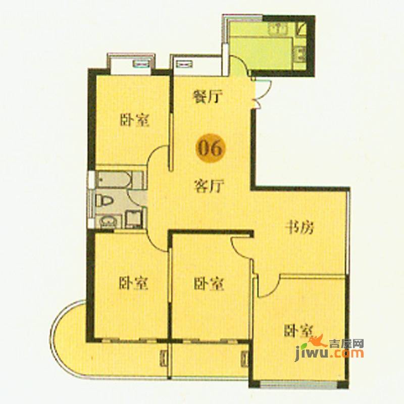 盛荟5室2厅1卫157㎡户型图