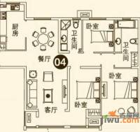 理想城4室2厅2卫132.5㎡户型图