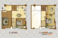 桔子水晶公寓3室2厅2卫107㎡户型图