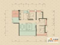金地伊顿山3室2厅2卫122.3㎡户型图