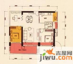 御景国际3室2厅1卫90.5㎡户型图